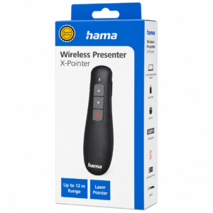 Hama X-Pointer Wireless Laser Presenter Hama X-Pointer Wireless Laser Presenter 00139915 black presentation remote retail packaging