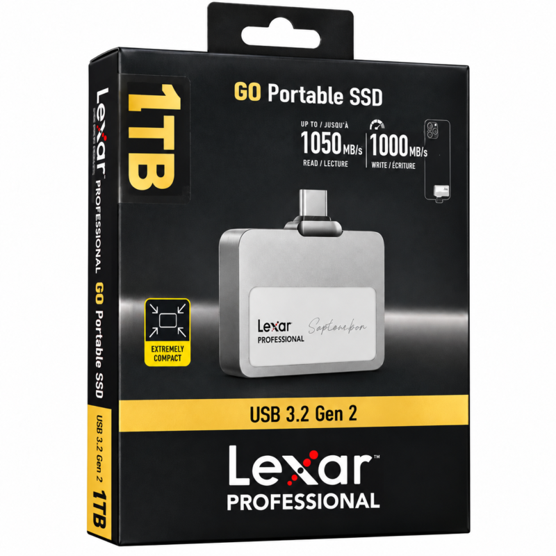 Lexar GO Portable SSD 1TB Box Lexar Professional Go Portable SSD SL400