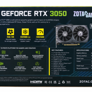 ZOTAC GAMING GeForce RTX 3050 6GB GDDR6 Twin Edge OC